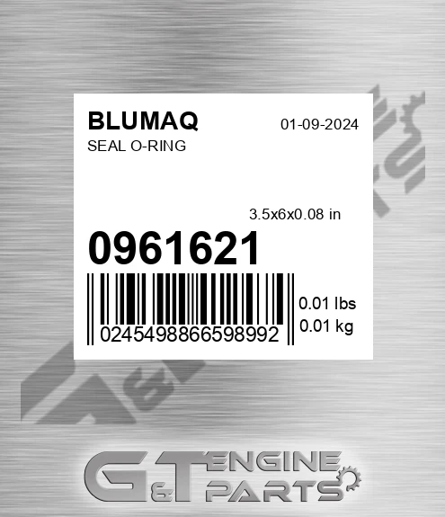 096-1621 Seal O-ring for BLUMAQ