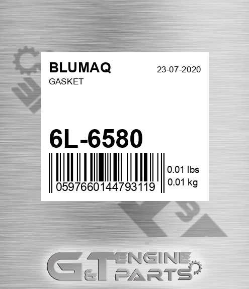 6L-6580 Gasket for BLUMAQ