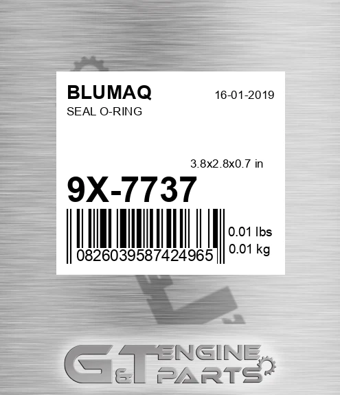 9X-7737 Seal O-ring for BLUMAQ