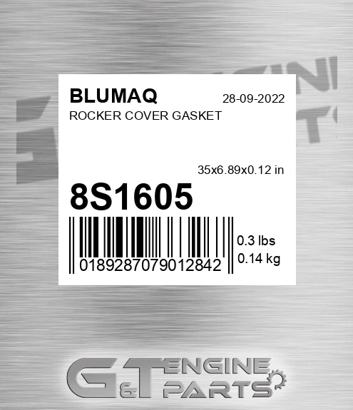 8S-1605 Rocker Cover Gasket for BLUMAQ