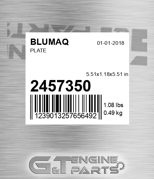 245-7350 Plate for BLUMAQ