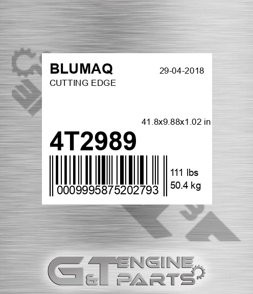 4T-2989 Cutting Edge for BLUMAQ