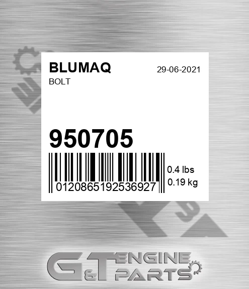 950705 BLUMAQ Bolt