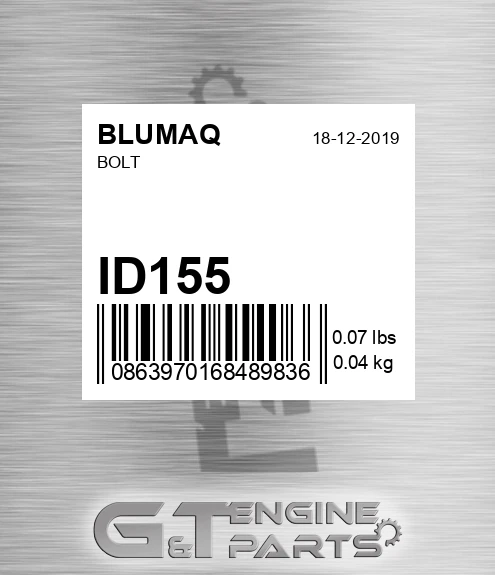ID155 Bolt for BLUMAQ