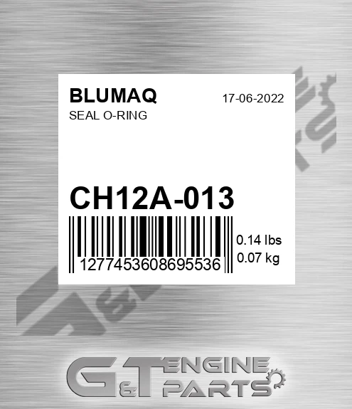 CH12A-013 Seal O-ring for BLUMAQ
