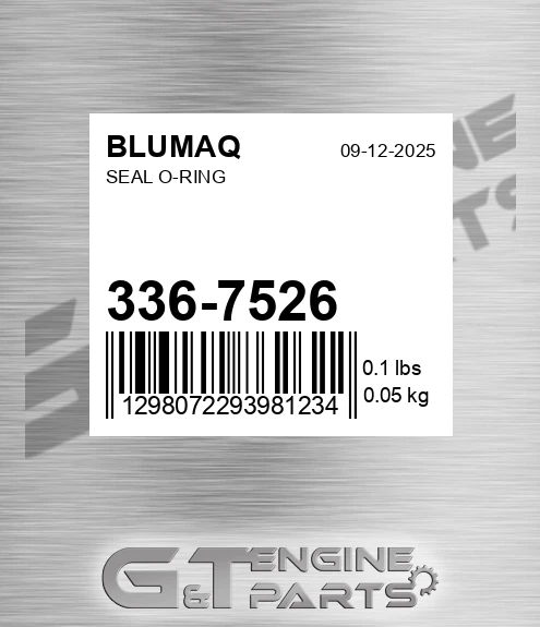 336-7526 Seal O-ring for BLUMAQ