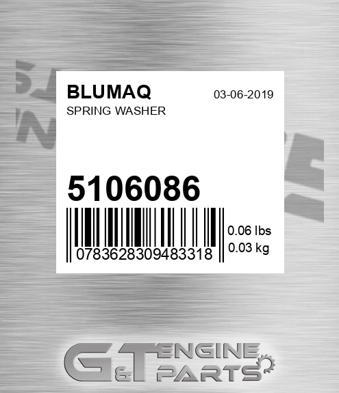5106086 Spring Washer for BLUMAQ