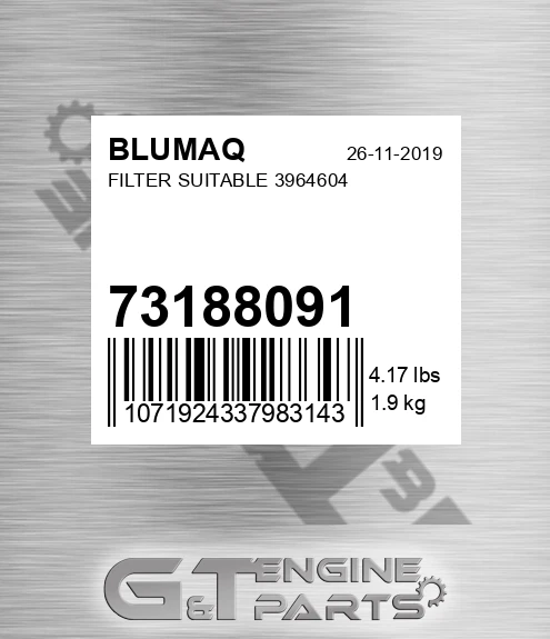 73188091 Filter Suitable 3964604