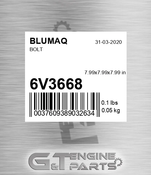 6V-3668 Screw for BLUMAQ
