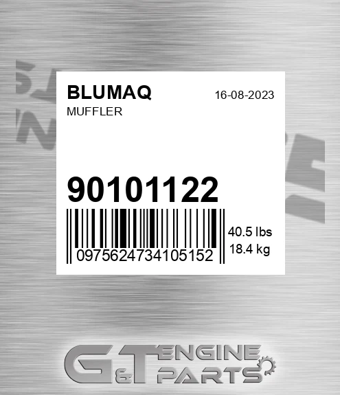 901.01122 Muffler for BLUMAQ