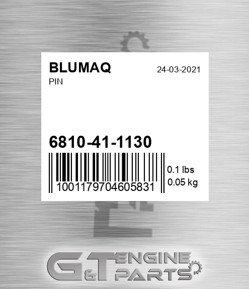 6810-41-1130 Pin for BLUMAQ