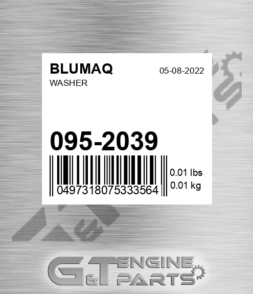 095-2039 Washer for BLUMAQ