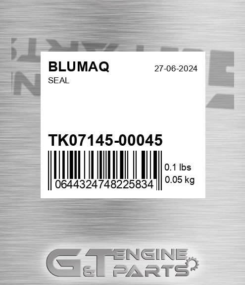 TK07145-00045 BLUMAQ Seal