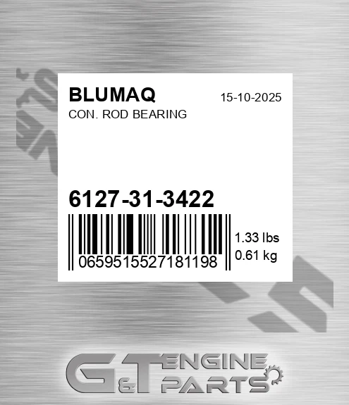 6127-31-3422 Con. Rod Bearing for BLUMAQ