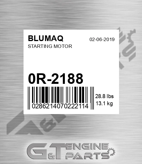 0R-2188 Starting Motor