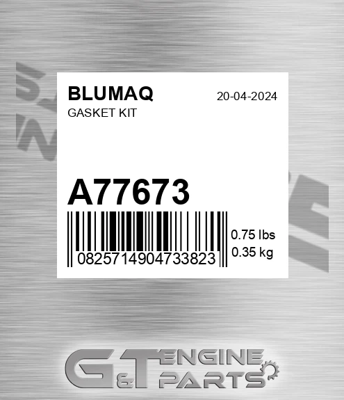 A77673 BLUMAQ Gasket Kit