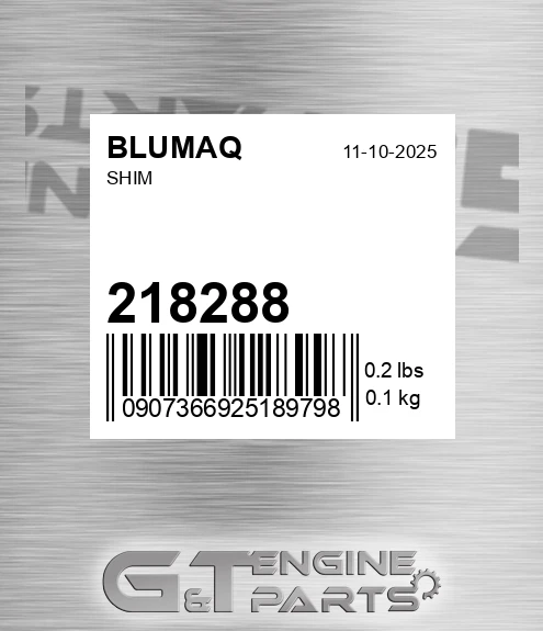 218288 Shim for BLUMAQ