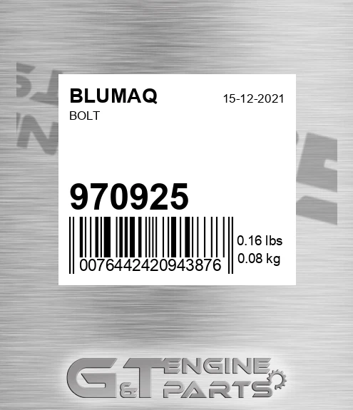 970925 Bolt