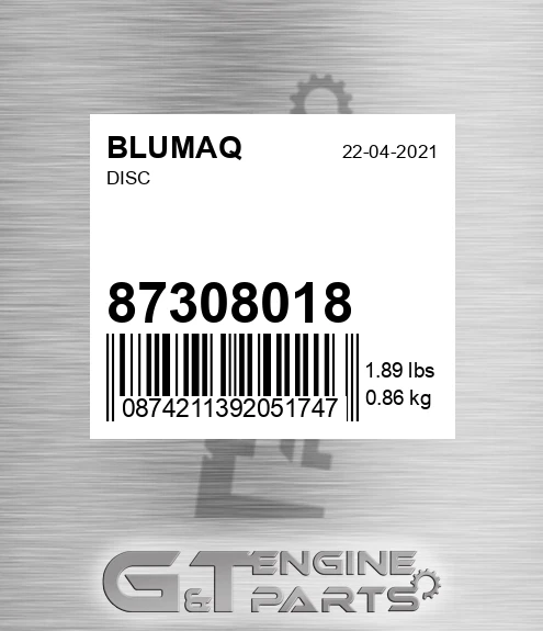 87308018 Disc