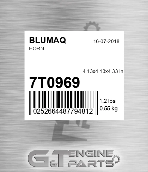 7T-0969 Horn for BLUMAQ