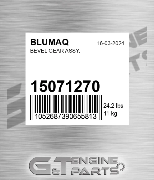 15071270 Bevel Gear Assy. for BLUMAQ