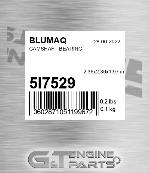 5I-7529 Camshaft Bearing for BLUMAQ