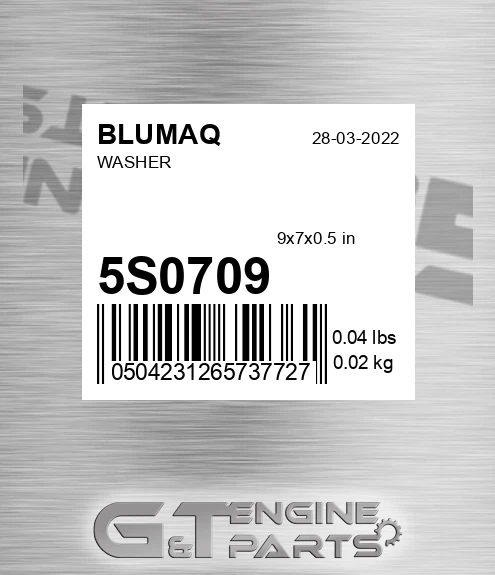 5S-0709 Washer for BLUMAQ