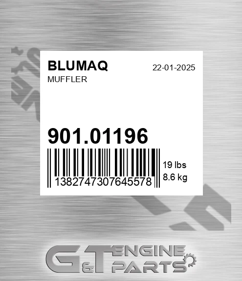 901.01196 Muffler for BLUMAQ