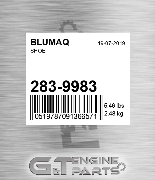 283-9983 Shoe for BLUMAQ