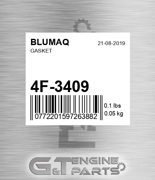 4F-3409 Gasket for BLUMAQ