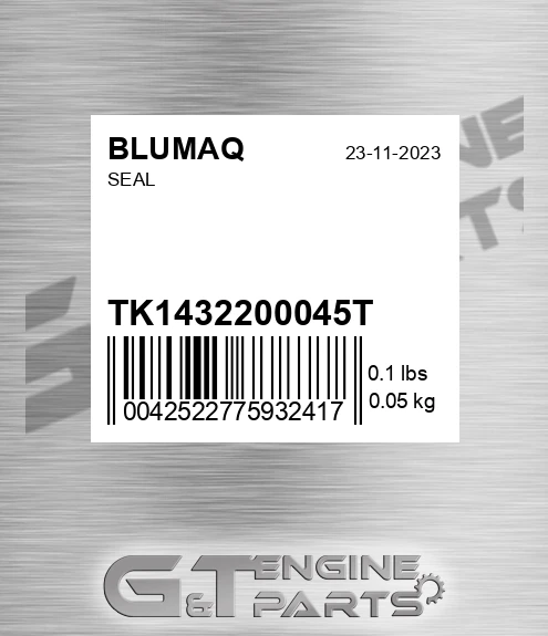 TK1432200045T Seal