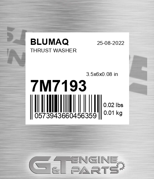 7M-7193 Thrust Washer for BLUMAQ