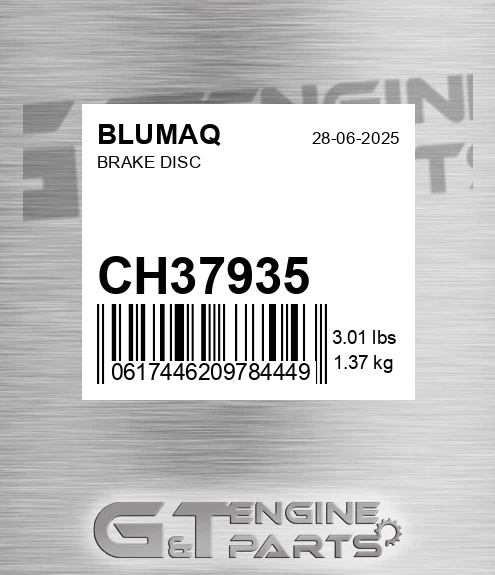 CH37935 Brake Disc for BLUMAQ