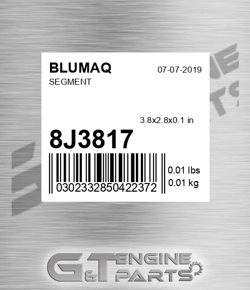 8J-3817 Segment for BLUMAQ