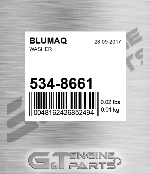 534-8661 Washer for BLUMAQ