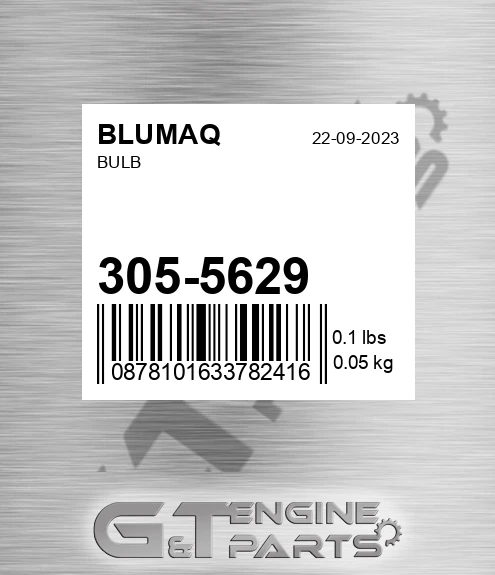 305-5629 Bulb for BLUMAQ