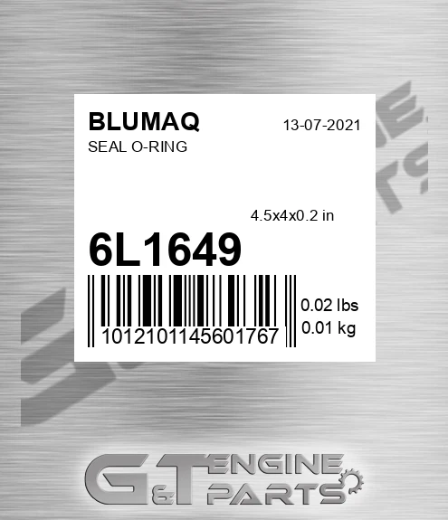 6L-1649 Seal O-ring for BLUMAQ