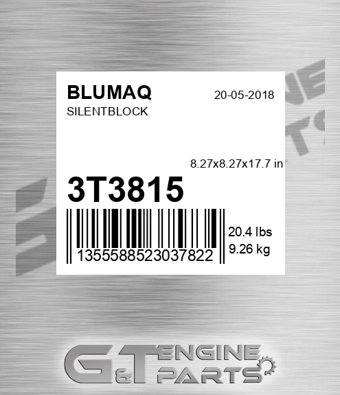 3T-3815 Silentblock for BLUMAQ