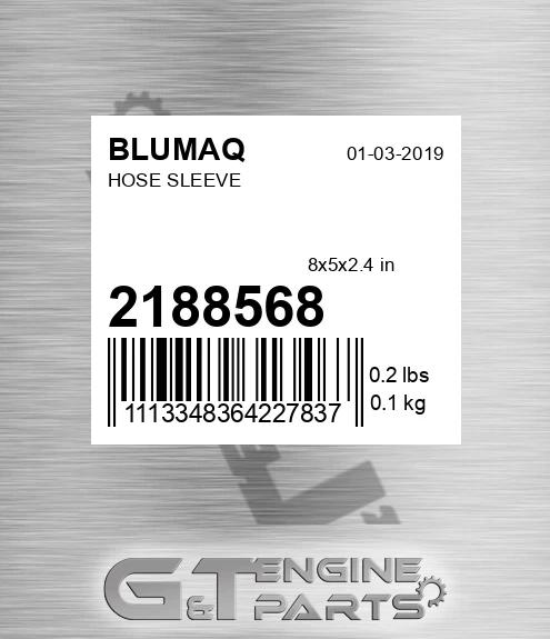 218-8568 Hose Sleeve for BLUMAQ