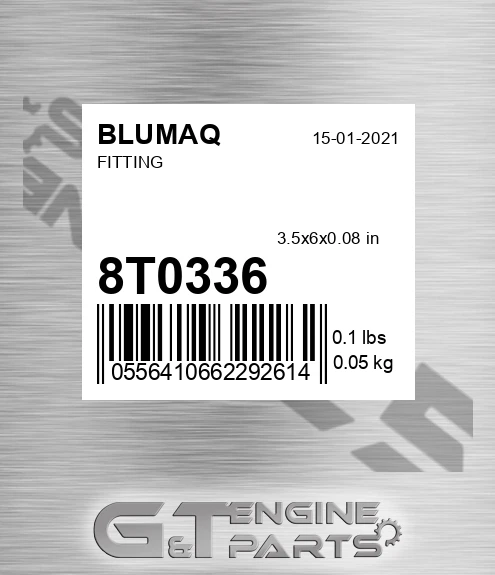 8T-0336 Fitting for BLUMAQ