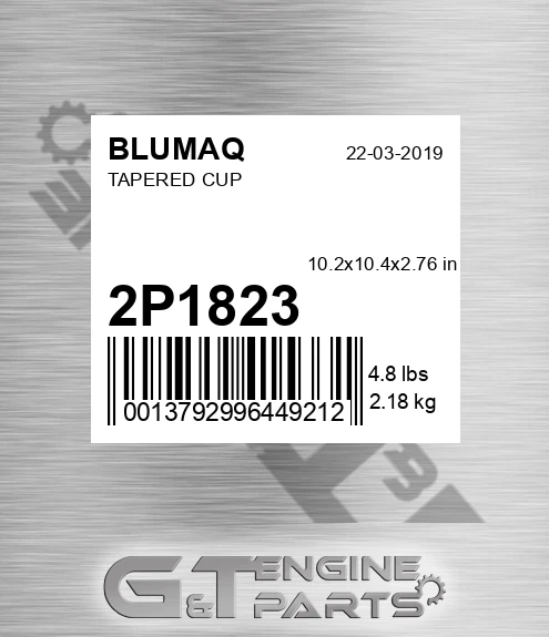 2P-1823 Tapered Cup for BLUMAQ