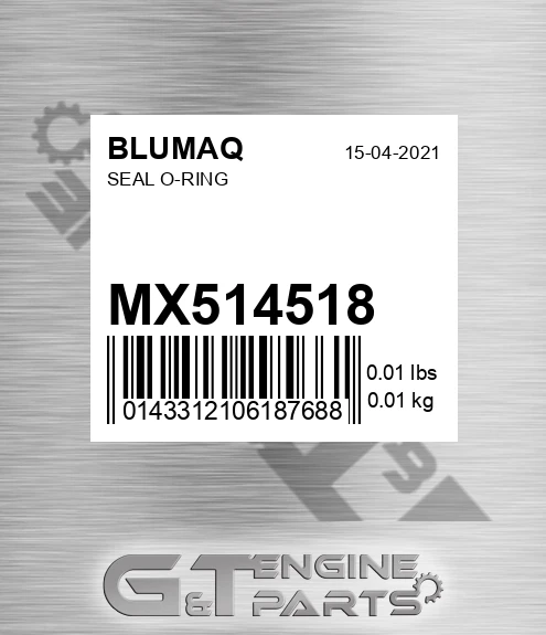 MX514518 BLUMAQ Seal O-ring