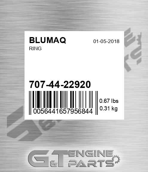 707-44-22920 Ring for BLUMAQ