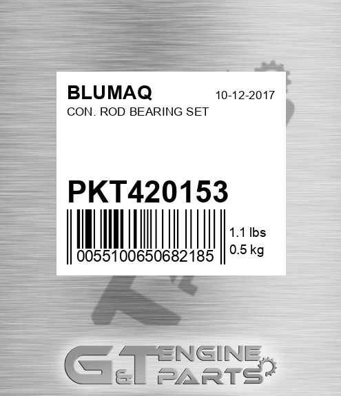 PKT420153 Con. Rod Bearing Set for BLUMAQ