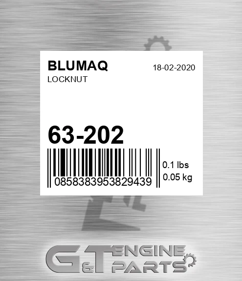 63-202 Locknut for BLUMAQ