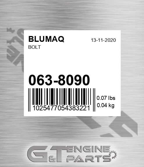 063-8090 Bolt for BLUMAQ