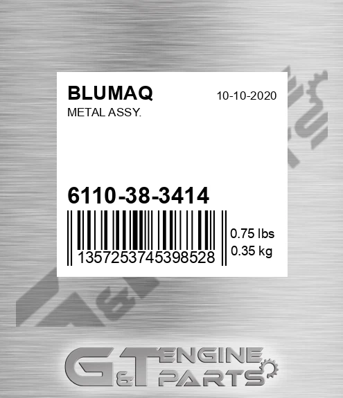 6110-38-3414 Metal Assy. for BLUMAQ
