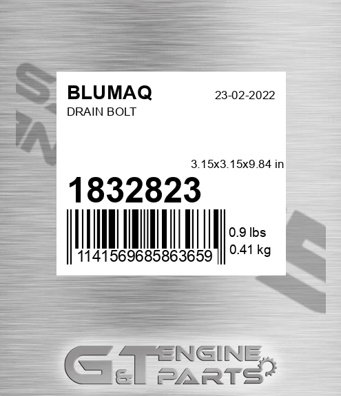 183-2823 BLUMAQ Drain Bolt