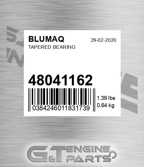 48041162 Tapered Bearing for BLUMAQ