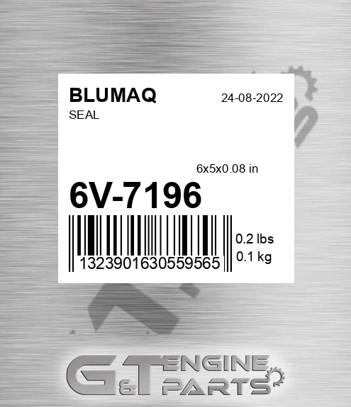 6V-7196 Seal for BLUMAQ